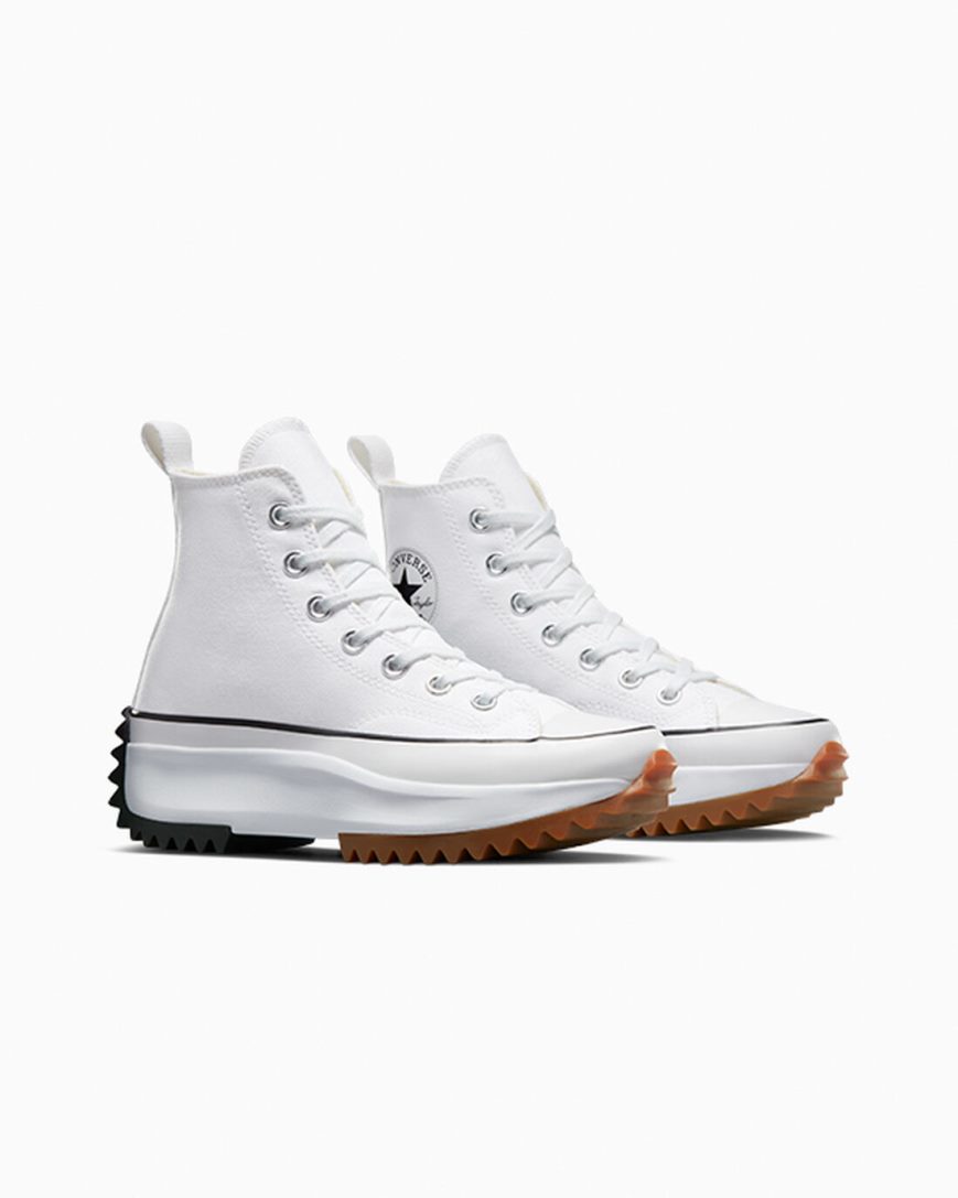 Topanky Na Platforme Converse Run Star Hike Vysoke Panske Biele Čierne | SK GUZDY7